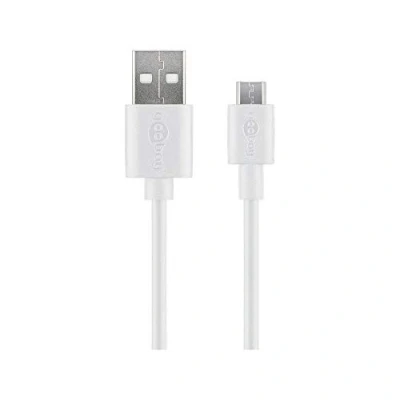 Bild av Pro USB A &lt; &gt; Micro B 1m Vit