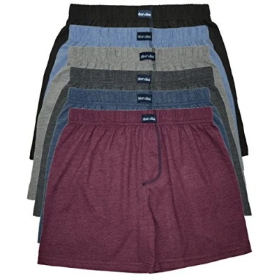 Bild av MioRalini TOPPERBJUDANDE 12 eller 6 boxershorts färgglada mjuka och löst sittande i neutrala färger klassiska enfärgade herrboxershorts M L XL 2XL 3XL 4XL, stycken utan ingång 01, S