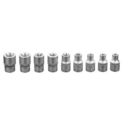 Bild av NEO TOOLS 08 649 Jeu de douilles 9 Torx extérieur Acier chrome vanadium 1/2