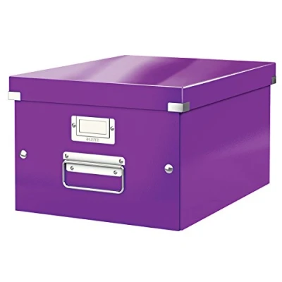 Bild av Leitz WOW Click and Store Förvaringsbox, A4, lila, 60440062