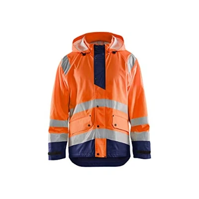 Bild av REGNJACKA 4323 2000 VARSEL LEVEL 1 VARSELORANGE/MABLÅ 4XL Beijerbygg Byggmaterial