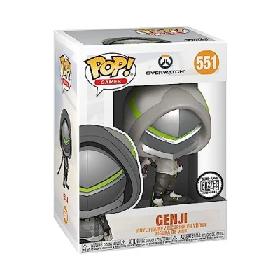 Bild av Funko Pop! Overwatch Genji Brier 2 vinylsamlarfigur presentidé officiella handelsvaror leksaker för barn och vuxna videospelfans modellfigur samlare display