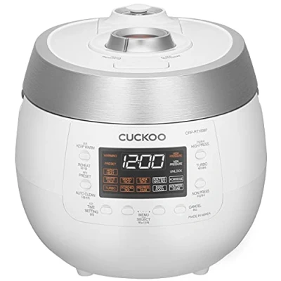 Bild av CUCKOO CRP RT1008F digitalt ångtryck, riskokare TWIN PRESSURE 1150 watt 1,8 liter 10 koppar, vit