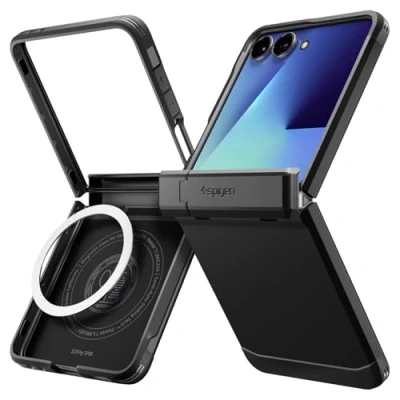 Bild av Spigen Tough Armor Pro MagFit Case för Samsung Galaxy Z Flip 7 Skal Fodral, Kompatibel med MagSafe Svart