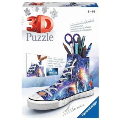 Bild av Ravensburger 3D pussel 11251 sneakers astronauter i rymden praktisk pennhållare 108 delar skrivbordsorganisatör för barn från 8 år