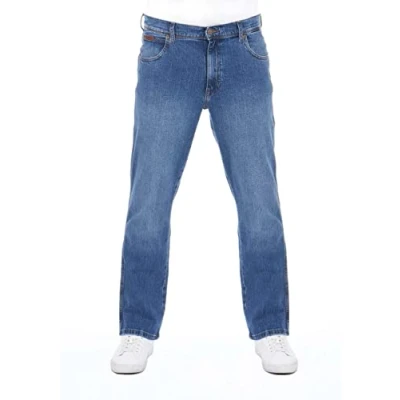 Bild av Wrangler herrjeans regular fit Texas stretch byxor autentiska raka jeans denim bomull svart Blå grå w28 w29 w30 w31 w32 w33 w34 w36 w38 w40 w42 w44, virvel (Wss1p311e), 33W x 34L