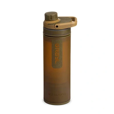 Bild av GRAYL UltraPress 500ml Water Filter Bottle Coyote Brown for Hiking, Camping, Survival, Travel