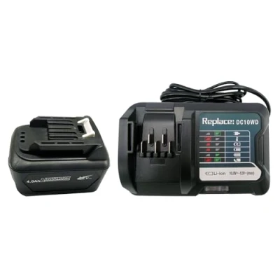 Bild av 12 V 4000 mAh batteri ersätter BL1041B BL1021B BL1016 för makita HR166D,HR166DZ DF33D,DF033D TM30D,TM30DZ med DC10WD laddare