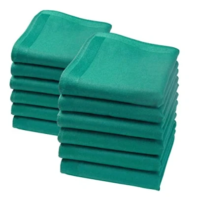 Bild av Merrysquare Mini enfärgade näsdukar liten storlek 23 cm x 100 % bomull modell Lilliput (mörkgrön)