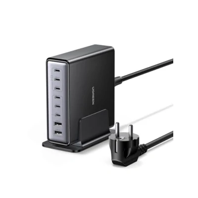 Bild av UGREEN USB C laddare 200W GaN strömadapter 8 portars stationär laddningsstation PD 100W snabbladdare med flera stöd för PPS kompatibel MacBook Pro/Air, iPhone serien, Galaxy serien etc.