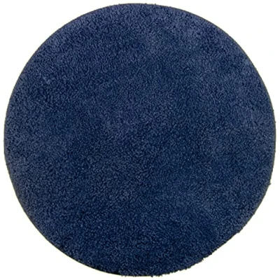 Bild av Brandsseller Chenille badmatta i olika storlekar och färger, bomull, blå, Ø 60 cm