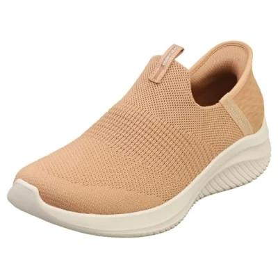 Bild av Skechers dam Ultra Flex 3.0 mysig strimma, Tan Stickad Trim, 36 EU