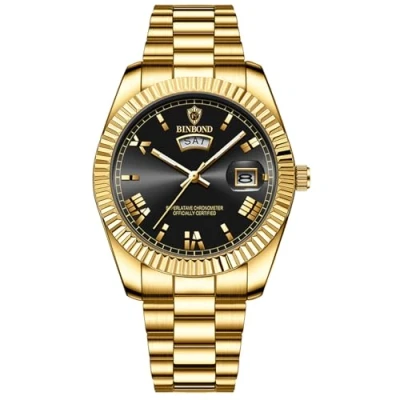 Bild av JewelryWe Herrklocka rostfritt stål kvarts analog armbandsur 30 m vattentät romerska siffror urtavla klocka med vecka datum kalender och lysande visare fars dag gåva, Fasetterad infattning