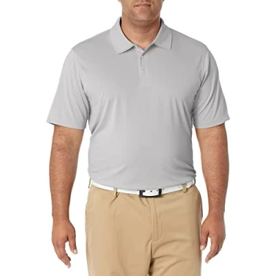 Bild av Amazon Essentials Men&#039;s Golftröja med normal passform snabbtorkande (finns i Big &amp; Tall), Mellangrå ljung, L