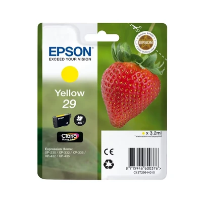 Bild av Epson 235M145 Claria No.29 Bläckpatron, Standard, Gul