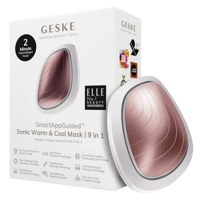 Bild av Geske Sonic WARM COOL MASK 9 IN 1 Electronic Tools SMARTAPPGUIDED Ansiktsvård tillbehör, Storlek: One Size, Starlight