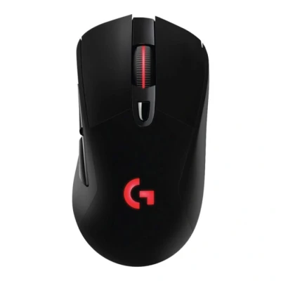 Bild av Logitech G703 LIGHTSPEED Pro grade trådlös gamingmus, 16.000 DPI, RGB, justerbara vikter, 6 programmerbara knappar, inbyggt minne, lång batteritid, kompatibel med PC/Mac svart