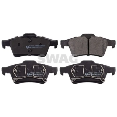 Bild av SWAG 60 91 6428 Jeu de plaquettes frein Essieu arrière contact signal d&#039;usure exclu RENAULT: MEGANE 2, LAGUNA ESPACE 4, FORD: C Max 2