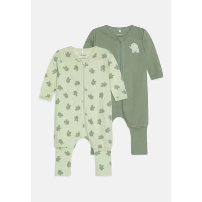 Bild av Name it Nbmnightsuit ZIP Elephant 2 PACK Pyjamas för barn, Storlek: 50, Sea foam