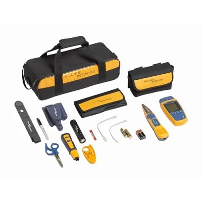 Bild av Fluke Networks MS2 TTK MicroScanner2 avslutningstest kit: + IS60 Pro Tool Kit IntelliTone 200 Probe RJ11 &amp; RJ45 patchkablar i deluxe bärfodral