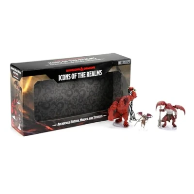 Bild av WizKids Dungeons and Dragons Icons of the Realms, Archdevils Hutijin, Moloch, Titivilus, DnD Miniatyrer