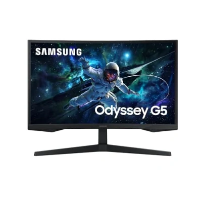 Bild av Samsung Odyssey G5 S27CG552EU G55C Series LED skärm spel böjd 27 2560 x 1440 QHD @ 165 Hz VA 300 cd/m² 2500:1 HDR10 1 ms HDMI, DisplayPort svart