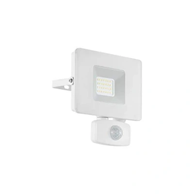 Bild av Eglo LED utomhusstrålkastare Faedo 3, 1 ljuskälla utomhu, väggstrålkastare av aluminium, färg: svart, glas: klar, 20 watt, IP65