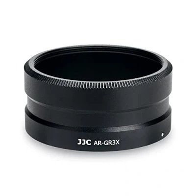 Bild av JJC linsadapter GA 2 för RICOH GT Tele konverteringslins på GR IIIx kamera ersätter RIC. linsadapter, 49 mm filter kompatibel