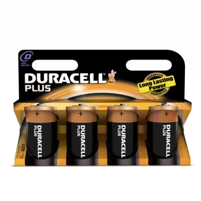 Bild av Duracell Batteri Plus Mono D (LR20) 1,5 V i 4 pack