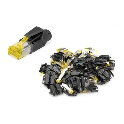Bild av DIGITUS RJ45 Cat 6A nätverkskontakt 10 stycken Hirose TM31 Cat6A Crimp Connector skärmad För nätverkskablar, patchkablar, Ethernetkablar 10GBase T 8P8C AWG 27/7 till 24/7