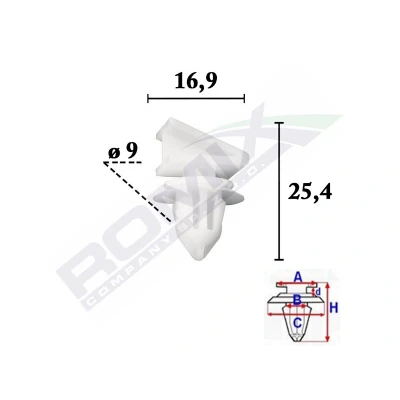 Bild av ROMIX C70617 Clip, list