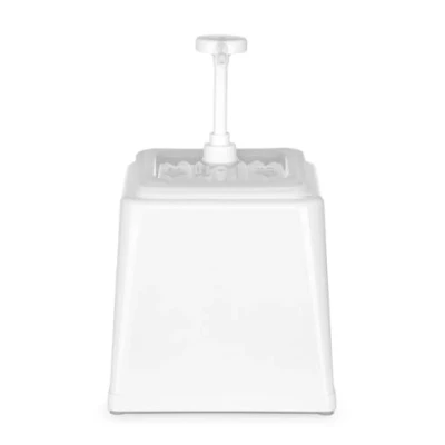 Bild av HENDI Pump tvåldispenser, såsdispenser, sprutdispenser, pumpdispenser, kapacitet: 2,5 l, dosering: 20 ml, ABS hölje, polypropen, 224 x 210 (H) 327 mm, vit