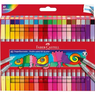 Bild av FABER CASTELL 151140 Tuschpennor, Flerfärgad, 40 stycken