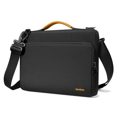 Bild av tomtoc 360 laptopväska för 15,6 tums Acer Aspire 5/Nitro 5, Lenovo IdeaPad, HP Pavilion/Envy, Dell Inspiron 16, ASUS Chromebook/VivoBook, axelväska med allroundskydd bärbar dato