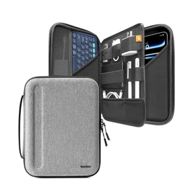 Bild av tomtoc portfolio tablet fodral för 11 tums iPad Pro M4 OLED 2024, Air M2 M2&amp;M1, 5, 10, förvaringsfodral hårt skal Magic/Smart Keyboard/Accessories