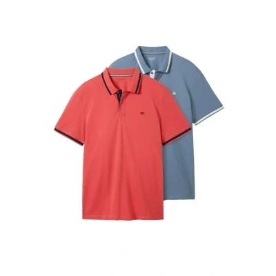 Bild av TOM Tailor 2 PACK Piké, Storlek: XXL, Soft berry red
