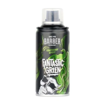 Bild av BARBER MARMARA Frisörfärg hårspray fantastisk grön 150 ml hårfärgsspray för utklädning och smink karneval, halloween temafest hårfärg tvättbar färg