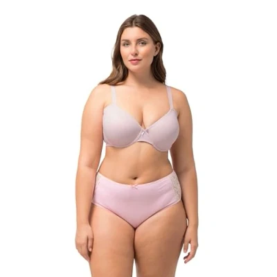 Bild av Ulla Popken Decorative EDGE BACK Closure Bygelbh, Storlek: 105C, Baby pink
