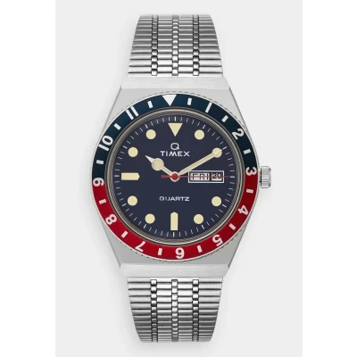 Bild av Timex Q Reissue Klocka silvercoloured/blue/red, Storlek: One Size, Silver coloured/blue/red
