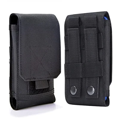 Bild av Universal taktisk Molle hölster armé mobiltelefon bältespåse edc säkerhetspaket bärtillbehörssats midjeväska fodral kompatibel iPhone 13 PRO X XS Max XR 7 8 6/6s Plus Samsung Galaxy S10 S9 S8