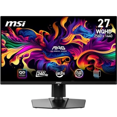 Bild av MSI MAG 271QPX QD OLED E2 26,5 tums spelskärm WQHD 2560 x 1440 Quantum Dot panel, 240 Hz/0,03 ms, 99% DCI P3, KOTARE≤2, DisplayHDR True Black 400 DP 1.4a, HDMI™ 2.1, USB typ C