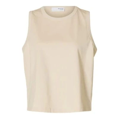 Bild av Selected Femme Slfessential Sl Boxy Tank Top Noos, Björk, M