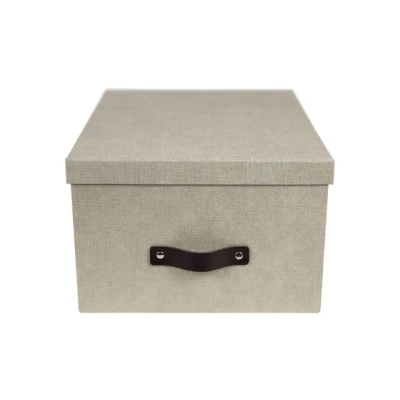 Bild av Bigso Box Förvaringsbox med lock kartong linne