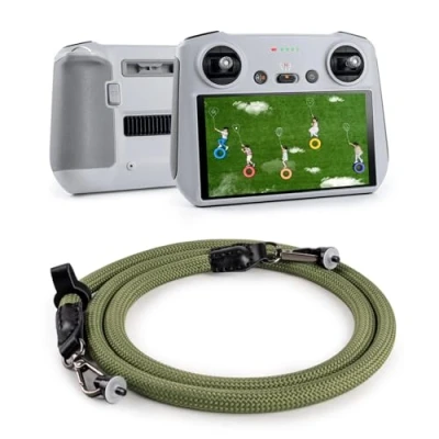 Bild av VOVMOEYA DJI RC Lanyard 2 Snodd, Halsrem för RC/RC 2/RC Pro/RC Plus Rem Mini 4 Pro/Mini 3 Pro/Mavic 3/Mavic 2/Air 2S/Air tillbehör till fjärrkontroll,Grön