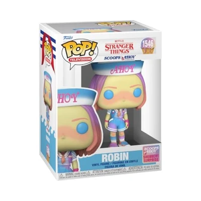 Bild av Funko POP! TV: Stranger Things Robin (Scoops Ahoy) Samlingsbar vinylfigur Presentidé Officiell Merchandise Leksaker för barn och vuxna TV fans Modellfigur samlare utställning