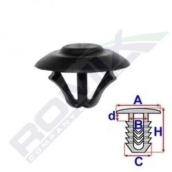 Bild av ROMIX C60749 Clip MERCEDES BENZ: Classe C Break, Vito Bus, Mixto