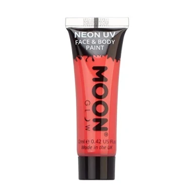 Bild av Moon Glow Intense Neon UV Face Paint, Red, Single, 12ml