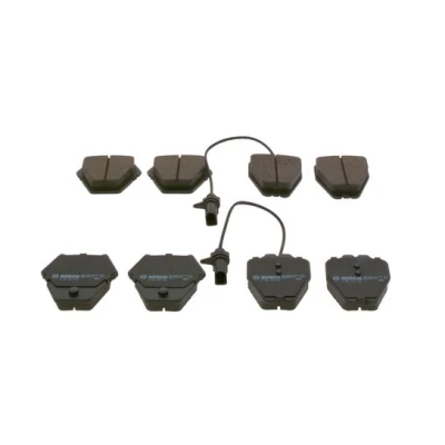 Bild av BOSCH 0 986 424 690 Jeu de plaquettes frein Low Metallic avec palpeur d&#039;usure intégré tôle anti bruit AUDI: Allroad C5, A4 B5 Avant