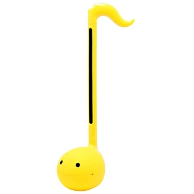 Bild av Otamatone Vanlig gul japansk elektronisk musikinstrument, bärbar beröringskänslig digital musikinstrument synthesizer, rolig cool barn tonåringar vuxna födelsedag jul leksak sångspel grejer