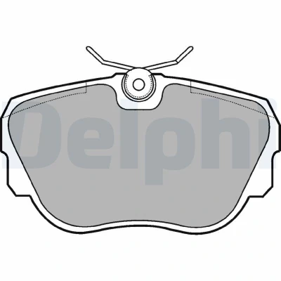 Bild av DELPHI LP596 Jeu de plaquettes frein non préparé pour indicateur d&#039;usure sans tôle anti bruit avec accessoires BMW: 3 Berline, Cabriolet
